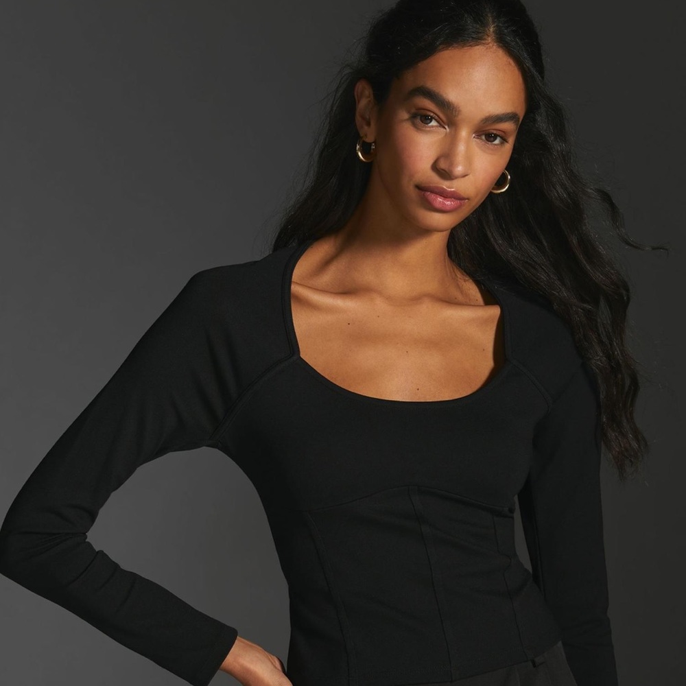 Maeve for Anthropologie Ponte Corset Top